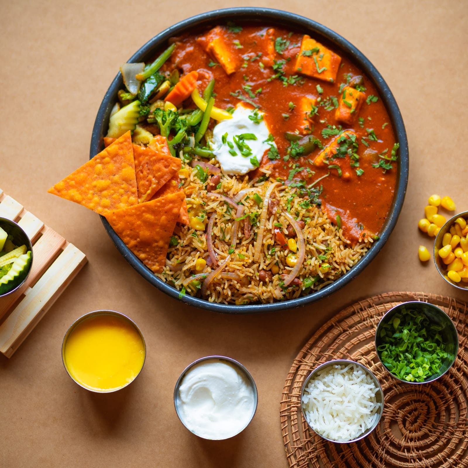 Rangeen dish, styled product shot