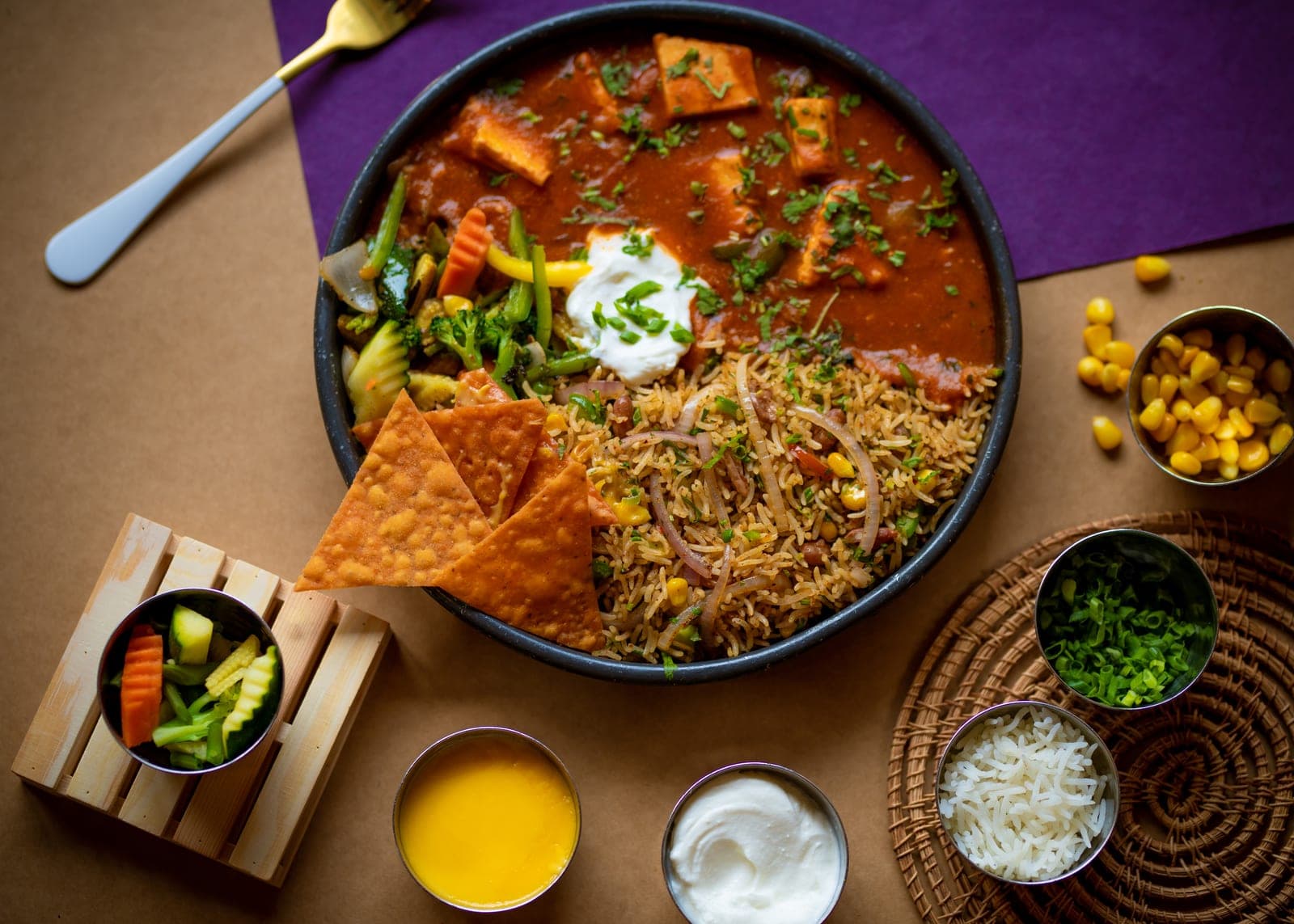 Rangeen dish, styled product shot