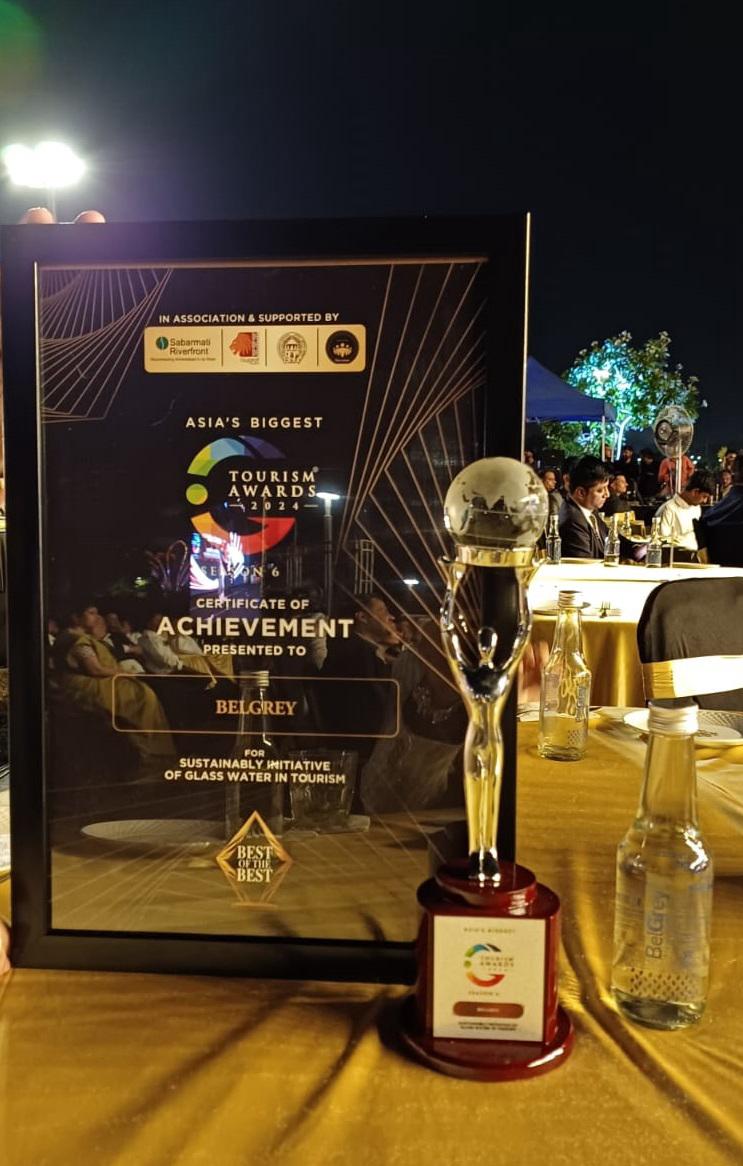 Tourism Awards 2024 certificate and trophy for Rangeen