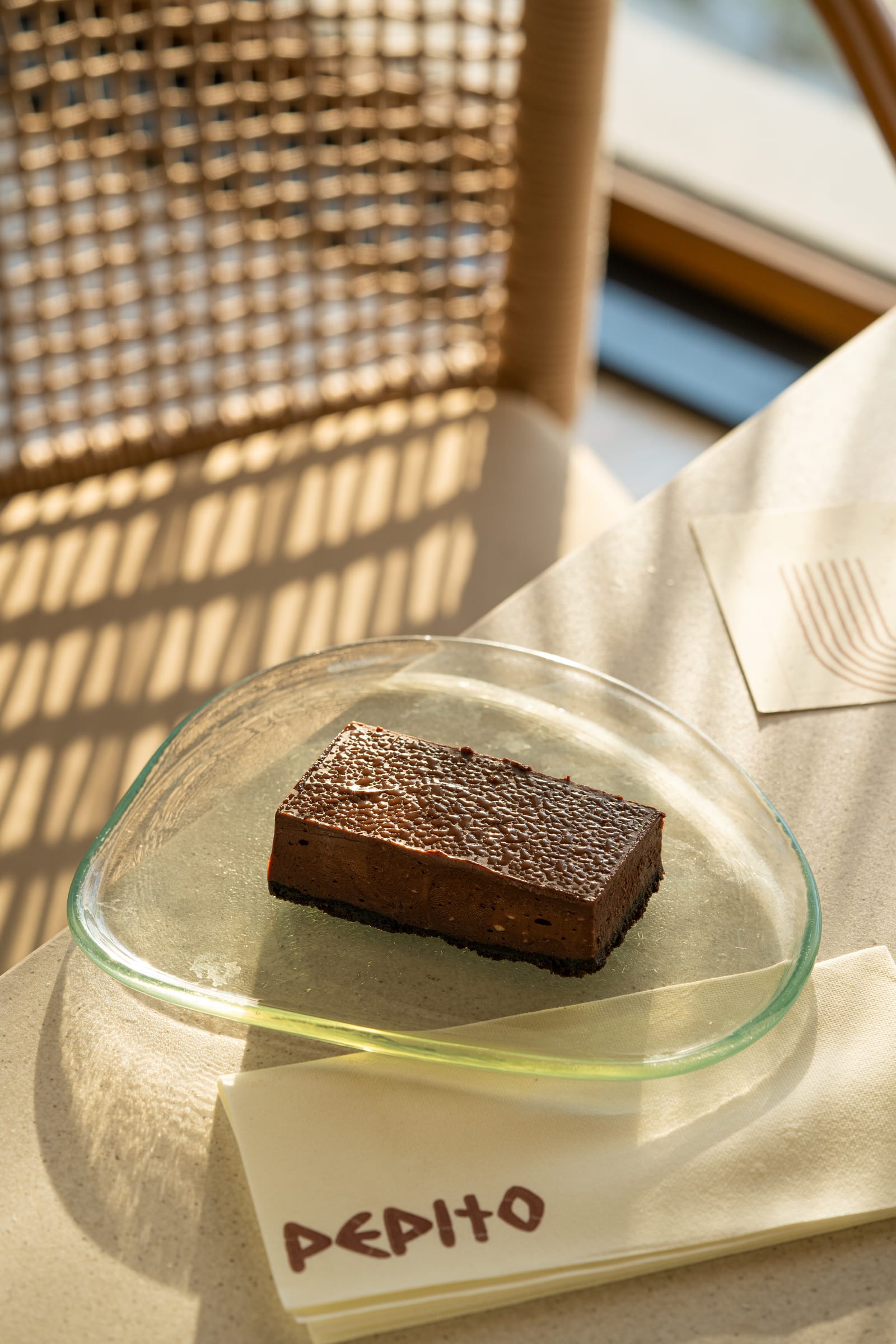 Pepito dark chocolate cheesecake