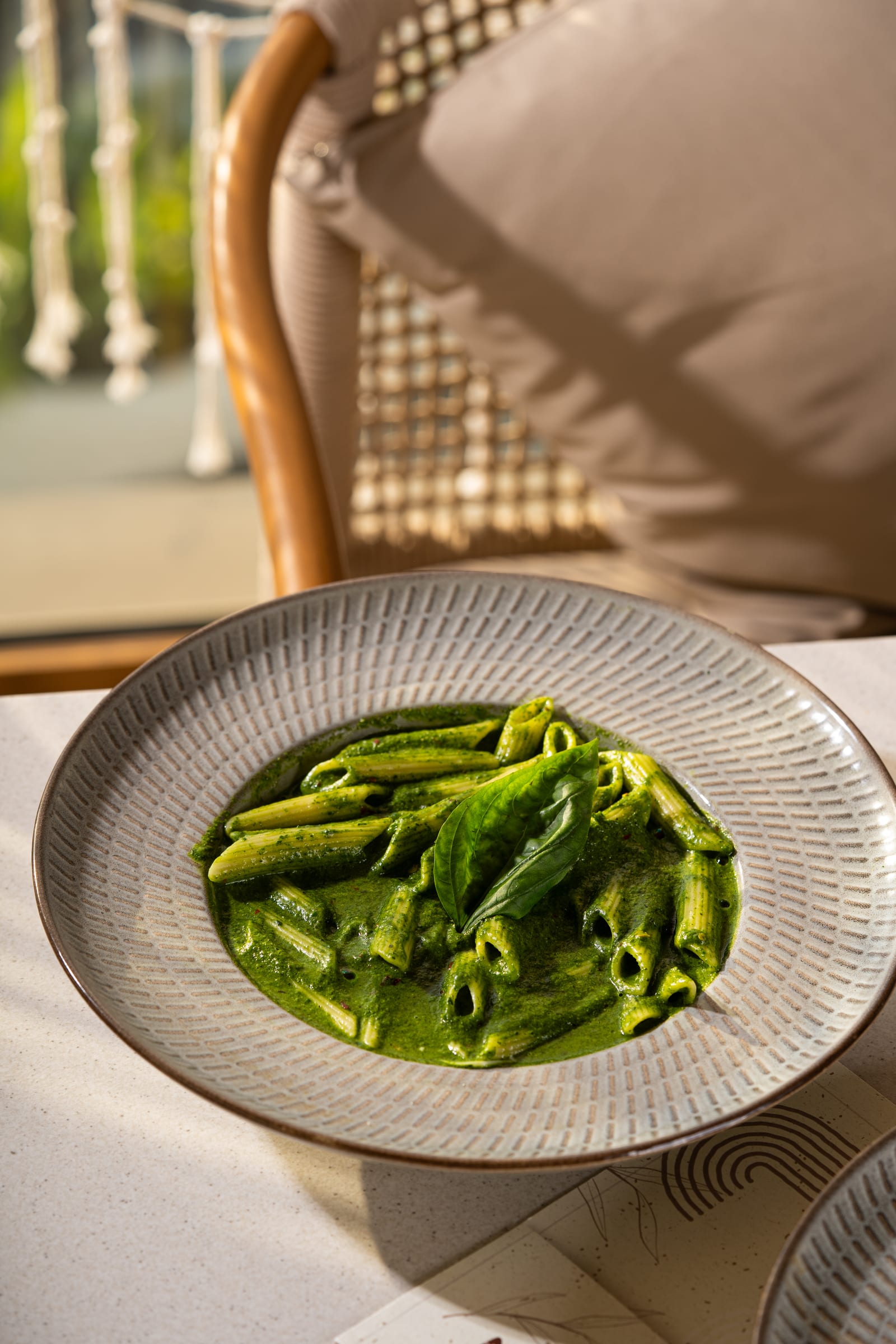 Pepito penne basil pesto